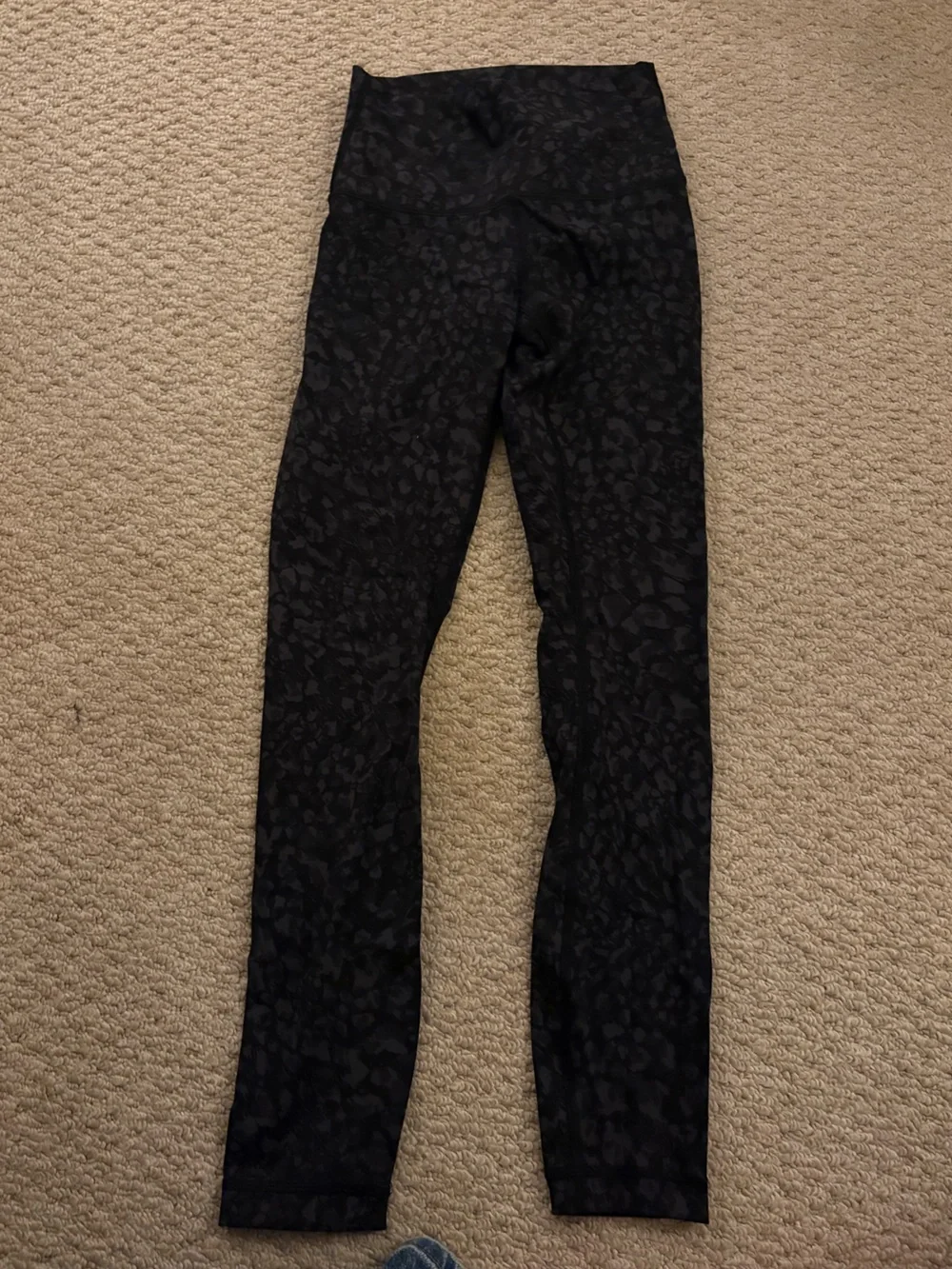 lululemon athletica Black Tonal Pattern Leggings